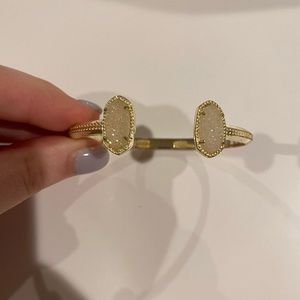 Elton Kendra Scott iridescent drusy in gold